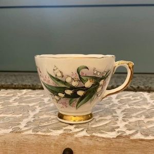 Vintage Delphine Bone China Tea
Cup